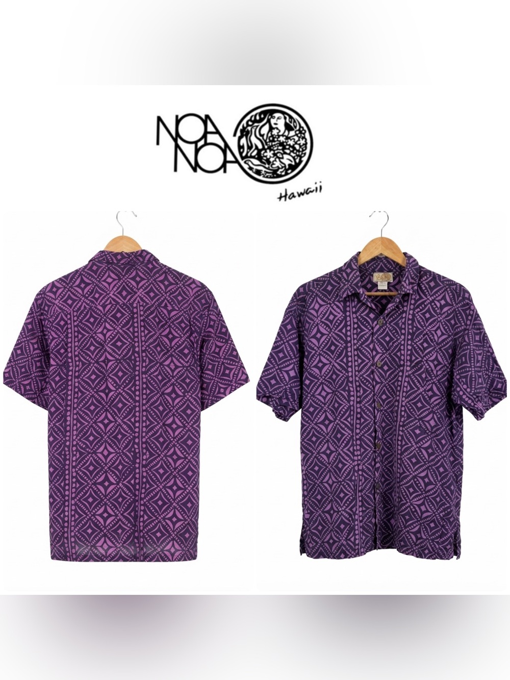 Noa Noa ✨ Hawaii • Men’s Button Down Aloha Shirt • Small
